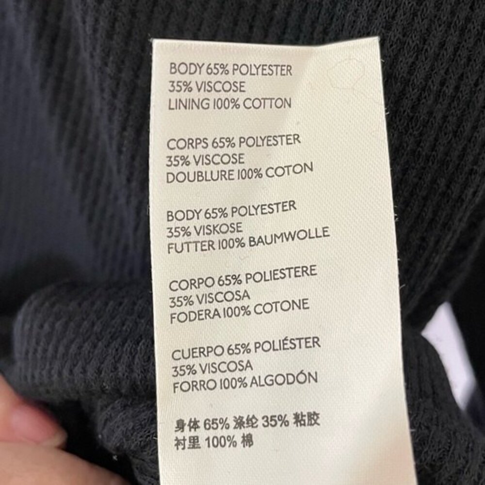 We the Free Bondi Blouson Thermal Black Top - Picture 6 of 8